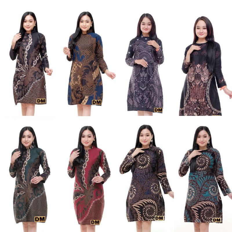 tunik batik ootd kekinian lengkap murah banget