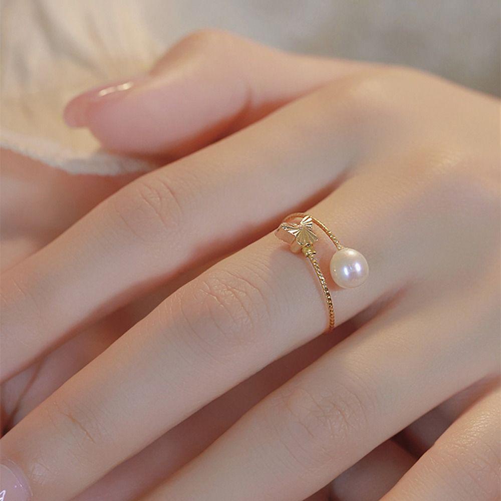 Mxbeauty Wanita Pembukaan Cincin Elegan Pesona Indah Kupu-Kupu Niche Desain Gadis Hadiah Tembaga Retro Vintage Ring