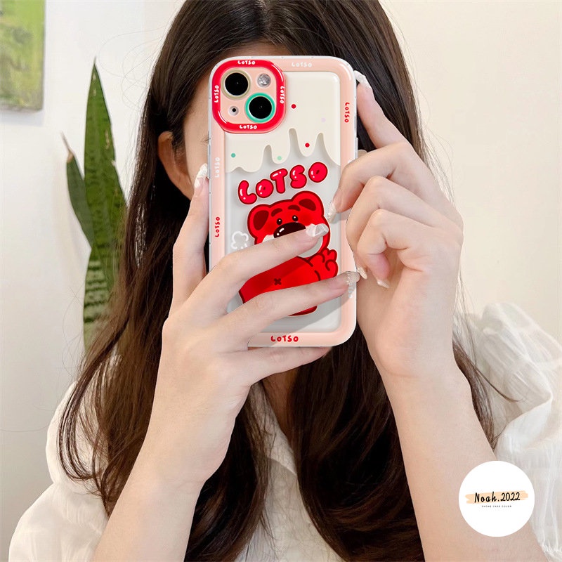 Case Untuk Realme C55 C25 7i C30 C11 2021 6i 5 5i 5s C12 C33 C21Y C35 C15 C20 C3 C1 C2 C30S C11 2020 C25Y C25s Winnie the Pooh Strawberry Bear Manyo Shockproof Soft Cover