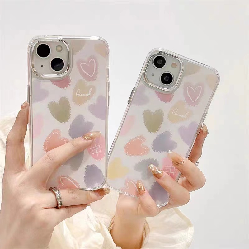 Cocok Untuk Iphone14 Pro Max iPhone Phone Case Cermin Casing Ponsel Kuat Kamera Perlindungan Tahan Guncangan Gaya Sederhana Kompatibel Dengan Iphone13 13pro 13prm iPhone 11 7Plus 8Plus Xr XS 12 Pro Max Casing Ponsel