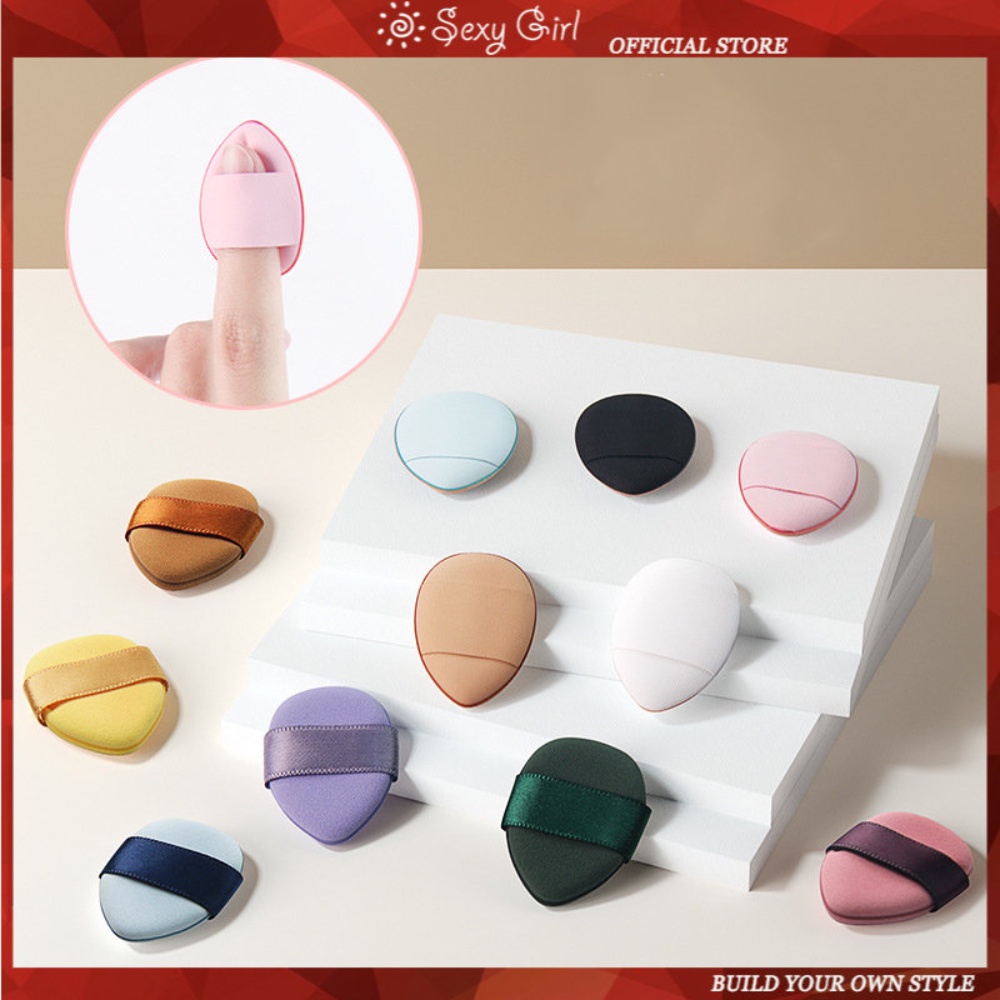 Fingertip air cushion mini finger powder puff face concealer loose powder makeup Kering Dan Basah Penggunaan Ganda Perhiasan Gadis Seksi