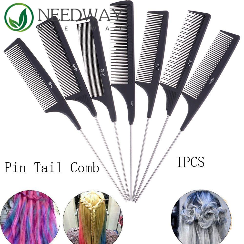 Needway   Sisir Pemotong Portable Hard Carbon Fine-tooth Tahan Panas Hairdressing Hair Trimmer