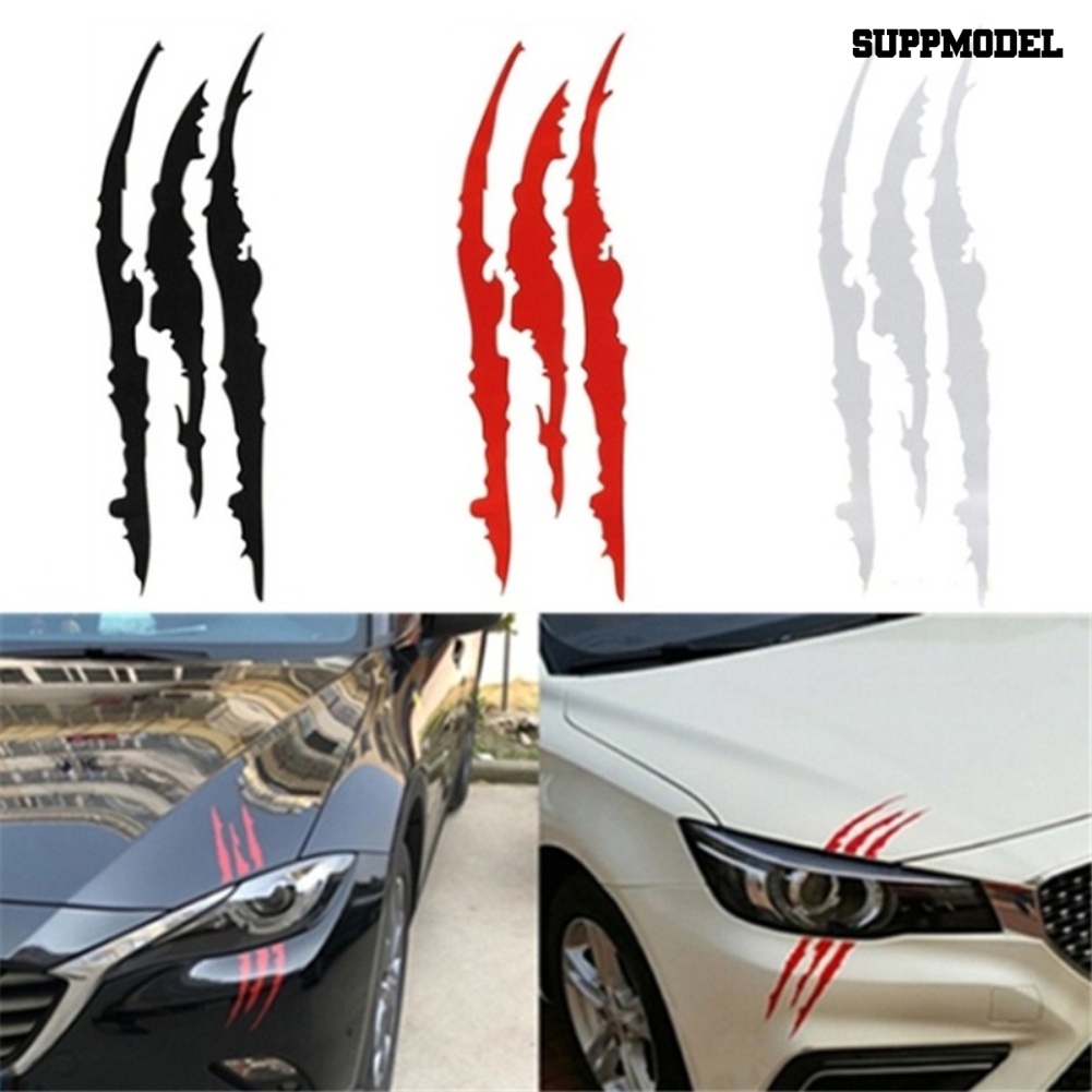 [SM Auto] Ghost Claw Vehicle Car-Styling Lampu Reflektif Alis Stiker Dekorasi