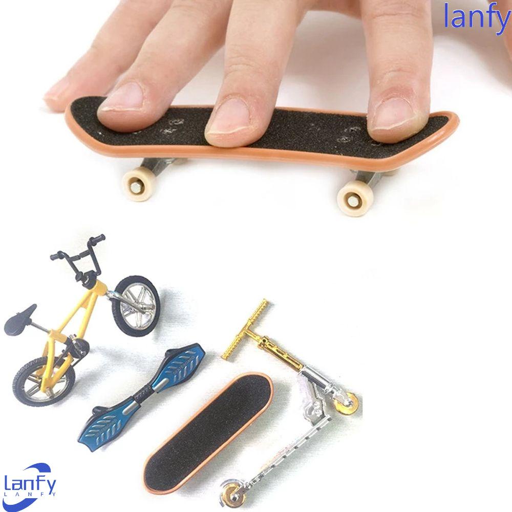 Lanfy Fingerboard Mainan Edukasi Alloy Anak Mainan Jari Lucu Skuter Mini