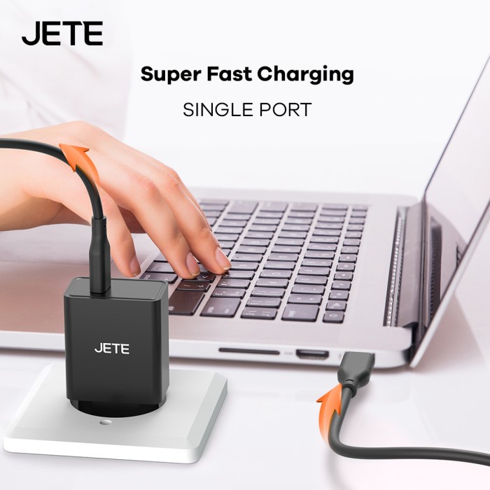 JETE E21 Charger GaN 33Watt Fast Charging TypeC Smart Protection