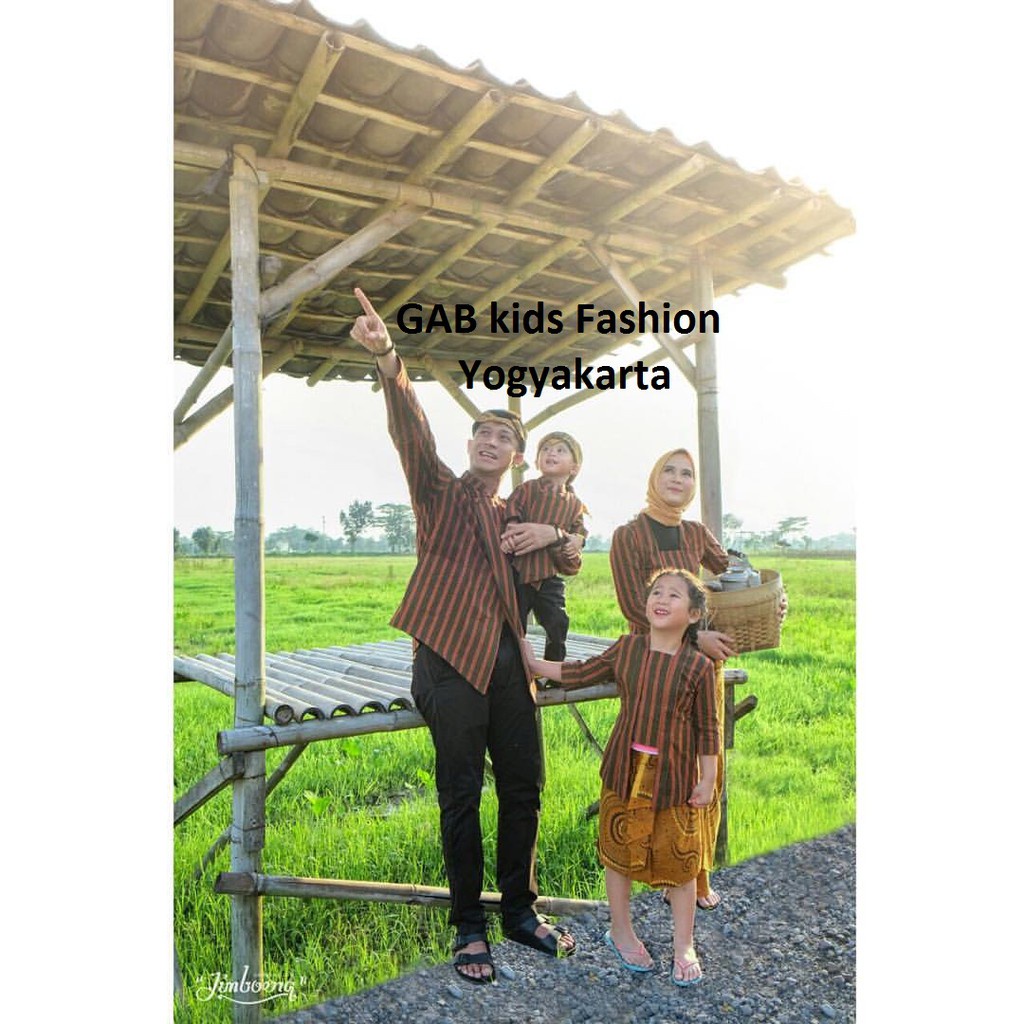 Lurik SURJAN KEBAYA LURIK SET KELUARGA MURAH 