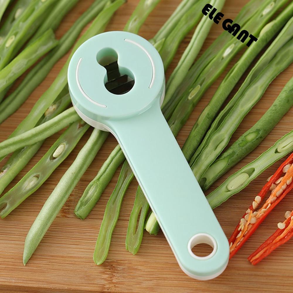 [Elegan] Alat Pengiris Kacang Hijau Sayur Stainless Steel Peeler Green Stringer