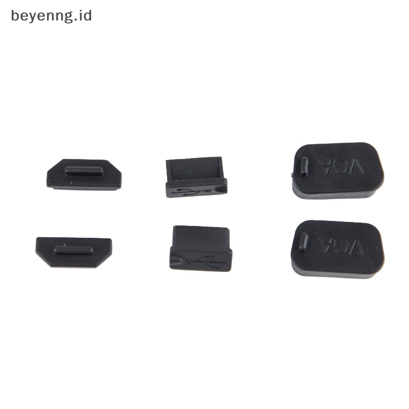 Beyen 10Pcs Konektor Penutup Pelindung Soket USB VGA HDMI Port Karet Penutup Tutup Debu ID