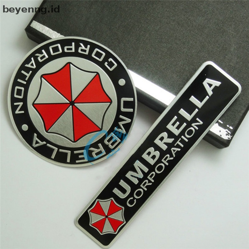 Beyen 3D Aluminium Alloy Umbrella Corporation Residen Evil Decals Dekorasi Lencana ID