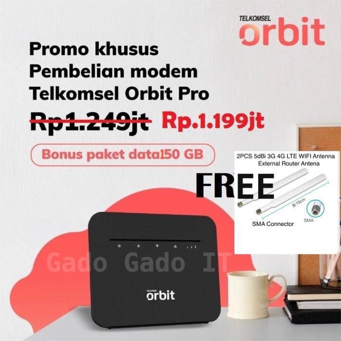 MODEM MIFI WIRELESS ROUTER HKM281 ORBIT PRO SPEED 4G LTE 150GB