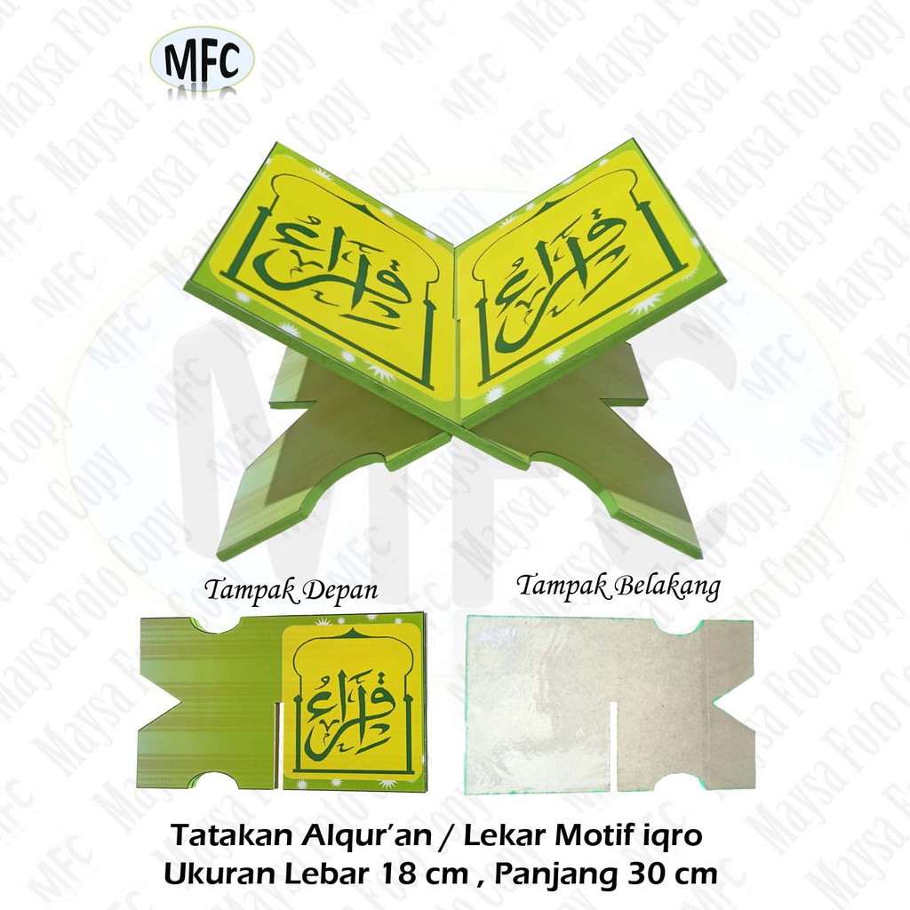 Rekal Meja belajar/tatakan alquran Motif Kartun dan islami