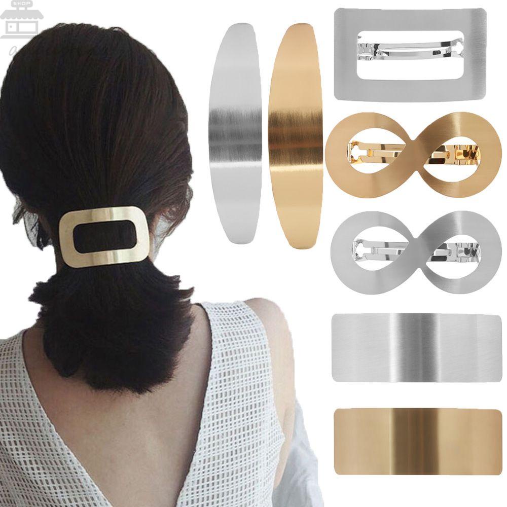 Jepit Rambut Agustina Fashion Gadis Pemegang Jepit Geometris Ponytail Hairgrips