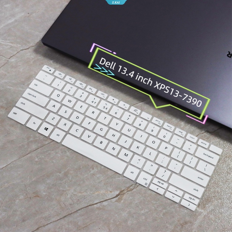 Pelindung Keyboard Silikon Tahan Air Dan Lembab Untuk Dell 13.4 Inch XPS13-7390 Aksesoris Laptop Film Keyboard Lembut Dan Nyaman [ZK]