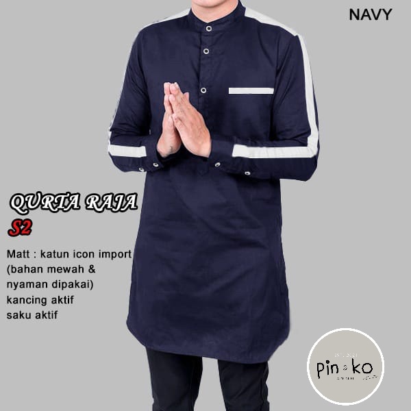 PIK - Koko Qurta Raja Lengan Panjang S2/ Koko Kurta/ Pakaian Muslim Pria