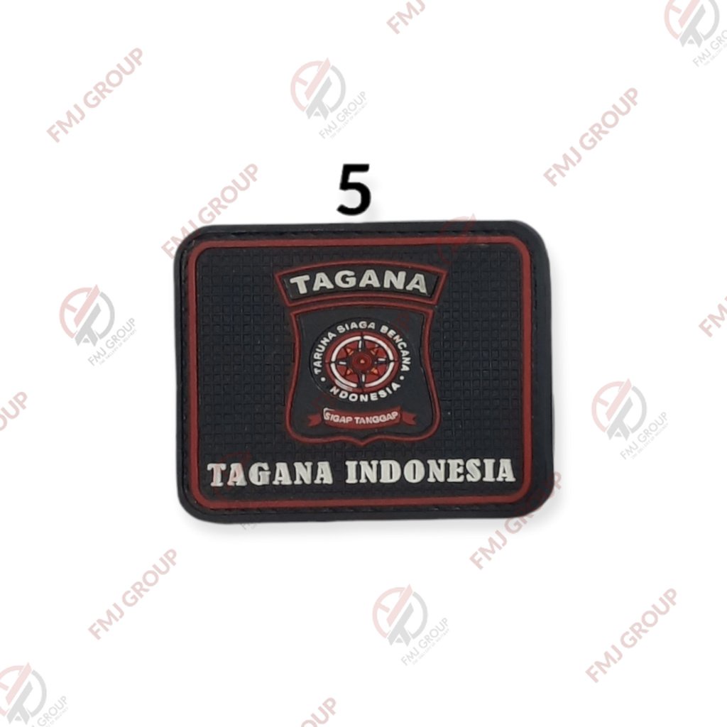 Patch rubber/logo tagana set Patch Karet Perepet