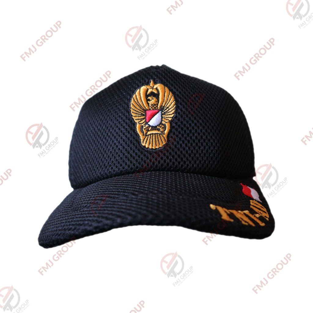 Topi Tactical / Lapangan Bordir TNI AD bahan Doublemesh