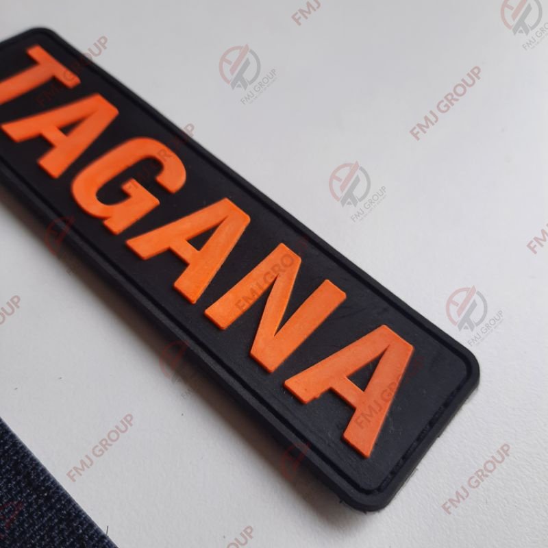 Patch Rubber Karet TAGANA Velcro Perepet / Emblem Nametag TAGANA