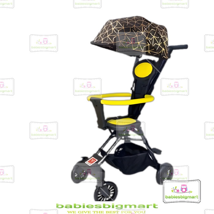 Stroller Baby Kereta Dorong Lipat Kecil Magic Stroller 2 Way Q2 Cabin Size Bisa Masuk Kedalam Pesawat