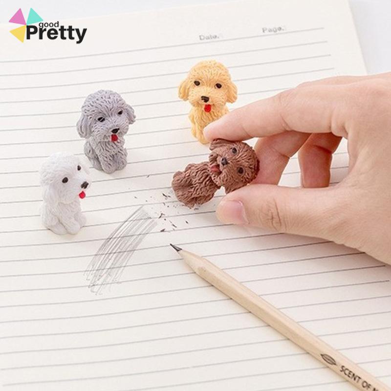 Penghapus Pensil Model Doggy Tip Penghapus Lucu Aksesoris Alat Tulis - PD