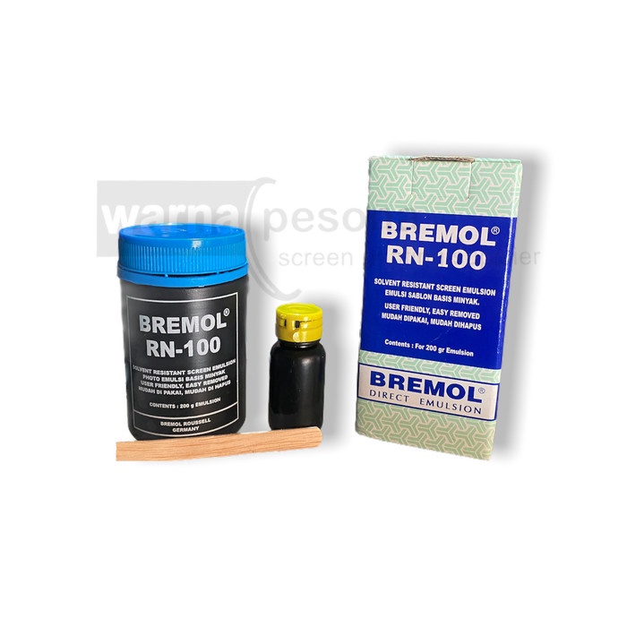 Bremol RN 100 Obat Afdruk Emulsi Sablon Basis Minyak 200 gram