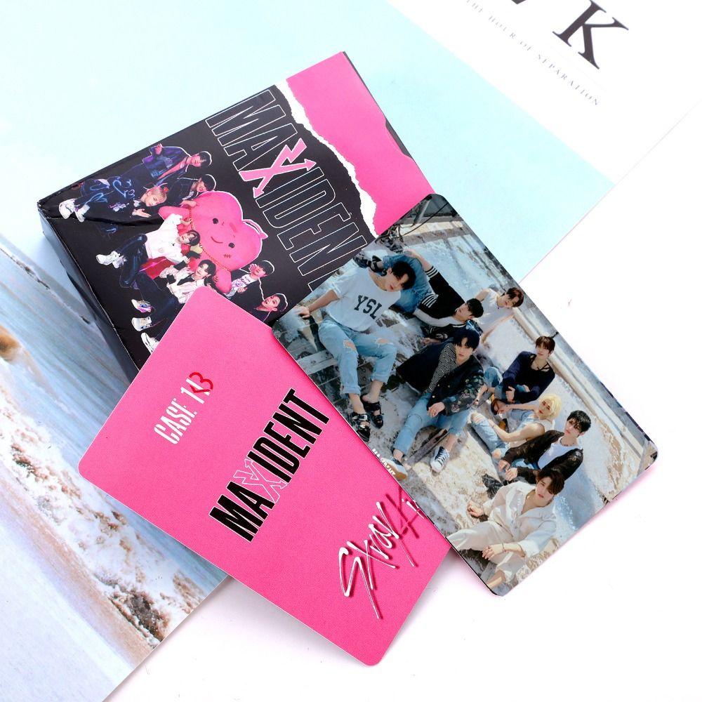 [Elegan] Straykids Postcards Fashion Album Idola Asrama Korea Kamar Tidur HD Photocard Anak Laki-Laki Grup Kartu