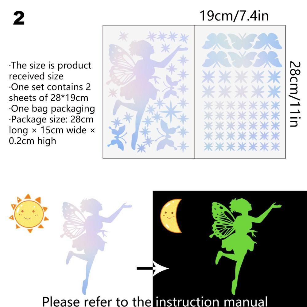 Populer Stiker Dinding Bercahaya DIY Dekorasi Rumah Kamar Tidur Anak Ruang Tamu Glow In Dark