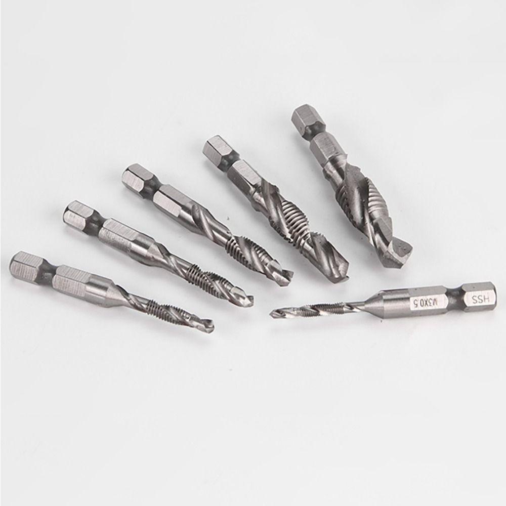 Populer Tap Drill Bit Alat Bor Sekrup|Mata Bor Tap Mata Ulir Sekrup Shank Tap Drill Bits