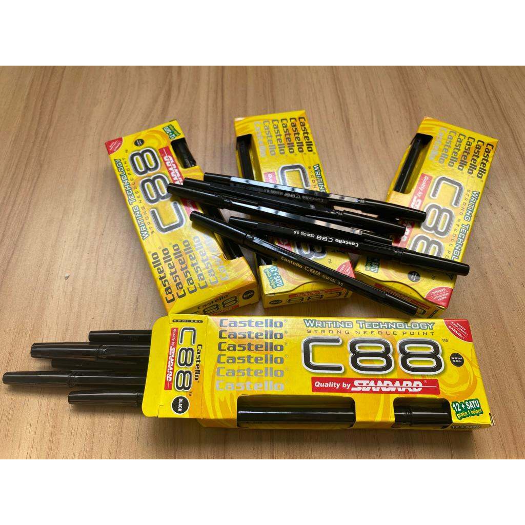 

BOLPOINT STANDART CASTELLLO C88 || SEMI GEL || PULPEN MURAH 2
