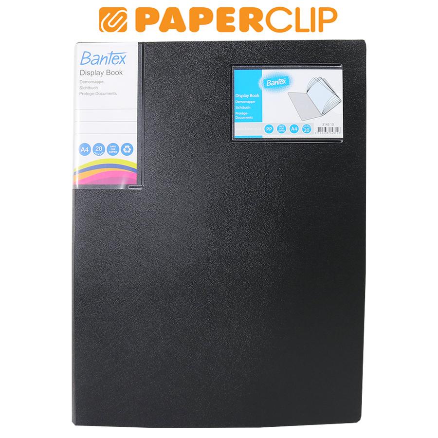 

DISPLAY BOOKS / CLEAR HOLDER BANTEX 3143 A4 20 10 BLACK