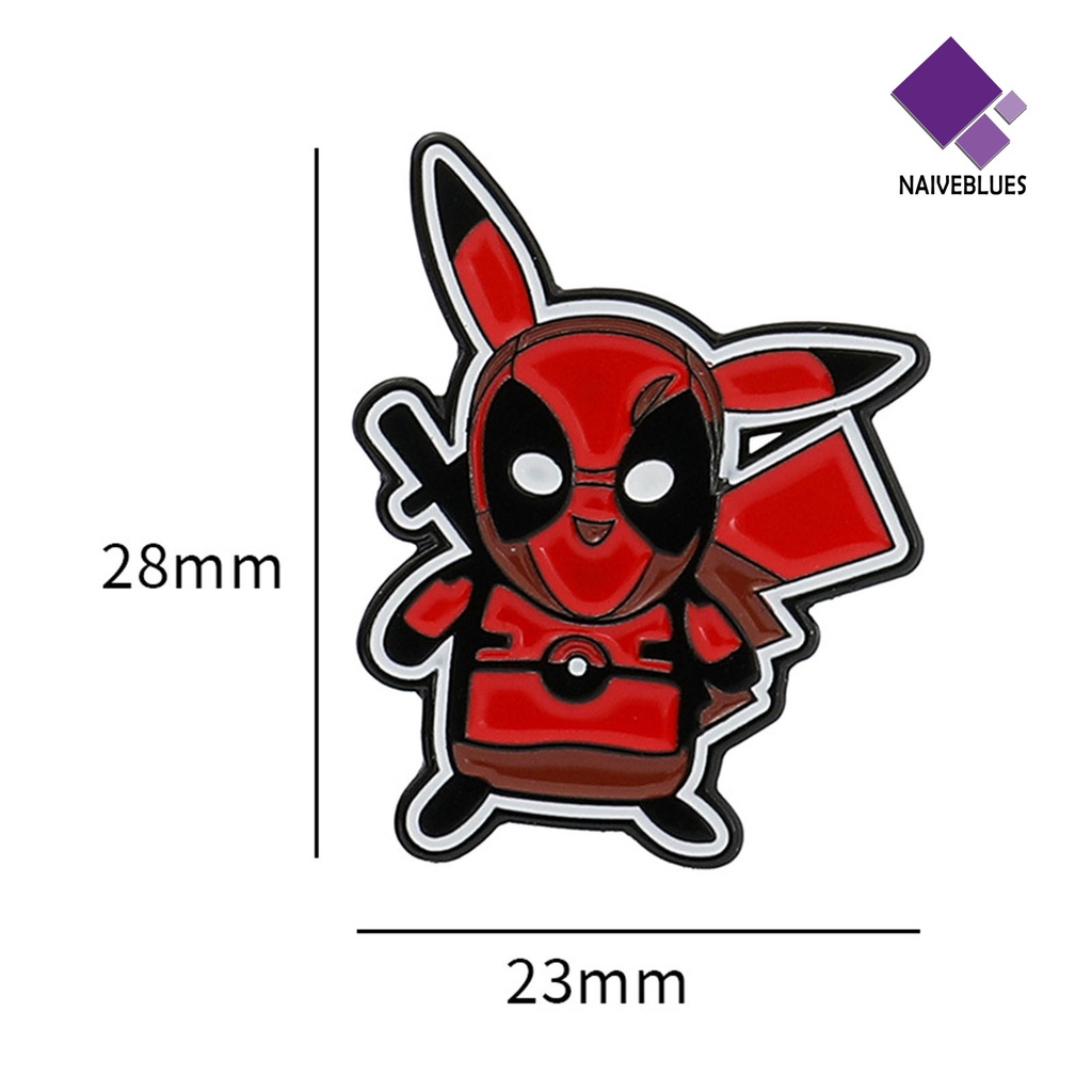 &lt; Naiveblues &gt; Bros Pin Elegan Detektif Indah Paduan Kartun Peri Pria Kemeja Lencana Aksesoris Pakaian