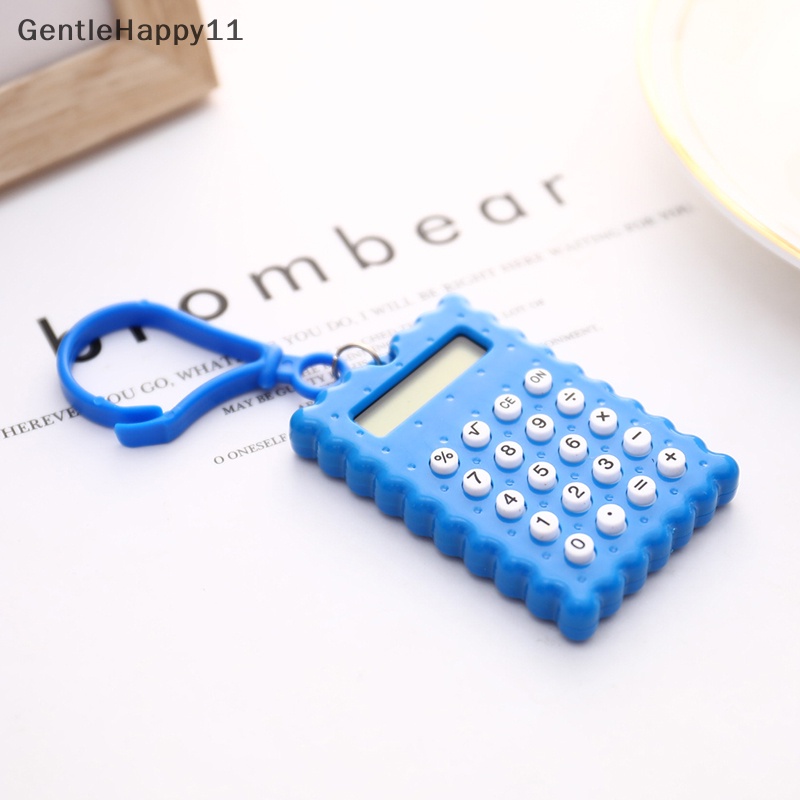 Gentlehappy Student Mini Electronic Calculator Biskuit Bentuk Sekolah Kantor Kalkulator Mini id