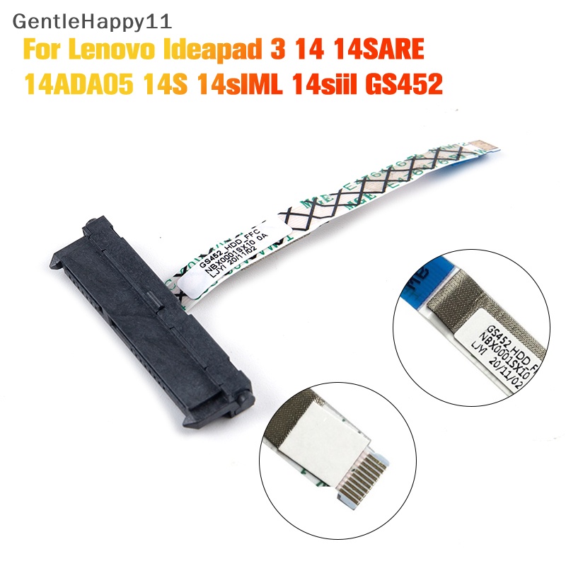 Gentlehappy Untuk Lenovo Ideapad 3 14 14SARE 14S14sIML GS452 SATA HDD SSD Konektor Kabel Fleksibel id