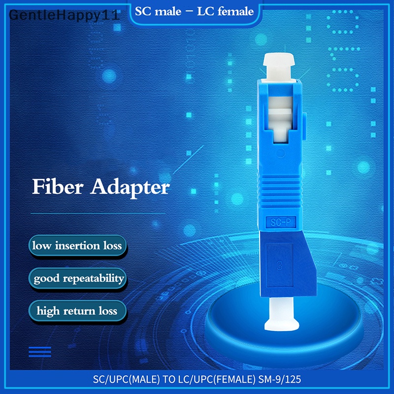 Gentlehappy SC Male To LC Female Single Mode Konverter Adapter Fiber Optik Hybrid id