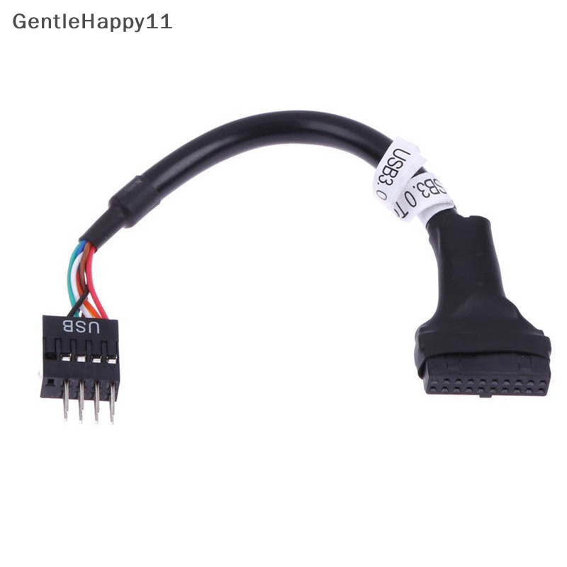 Gentlehappy USB 3.0 20-Pin Male To USB 2.0 9-Pin Motherboard Header Female Kabel Adaptor id