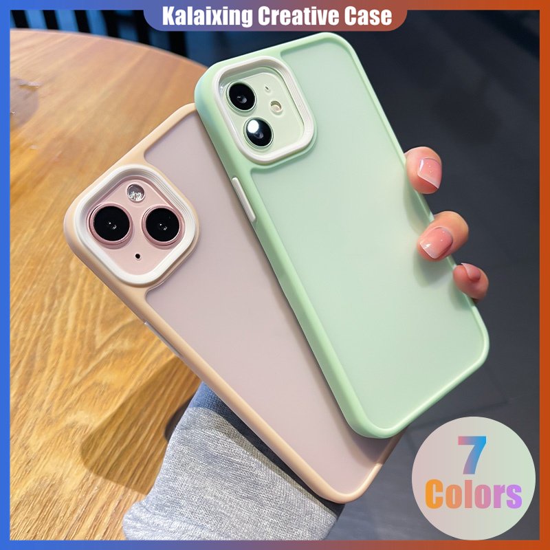 Casing Warna Permen Macaron Untuk iPhone 14pro Max 13Pro Max Anti-Sidik Jari Perlindungan Kuat Tahan Noda Hard Cover