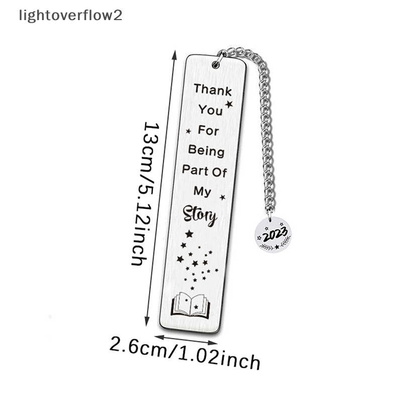 [lightoverflow2] 2023bookmark Inspiratif Bahan Stainless Steel Untuk Guru Siswa Liontin Rumbai Panjang Penanda Buku Hadiah Perhiasan Wisuda [ID]