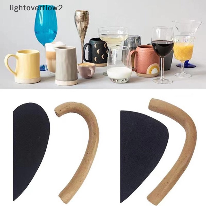 [lightoverflow2] Cetakan Gagang Mug Tembikar Set Isi 12pcs Alat Cetakan Pembuat Gagang Cangkir DIY Untuk Tanah Liat [ID]