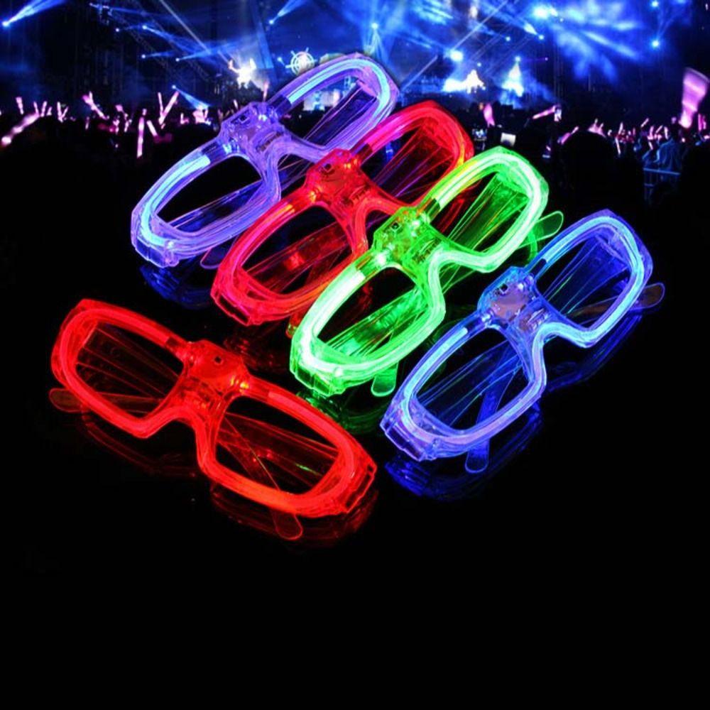 [Elegan] Kacamata Bercahaya Perlengkapan Pesta Anak-Anak Glow in The Dark Party Konser Props Dewasa Party Supplies Rana Shades Glasses