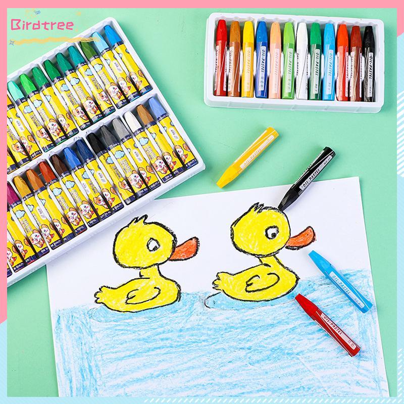 

[Readystock❤️COD]12-36 pastel minyak warna krayon anak-anak yang bisa dicuci alat menggambar- BS