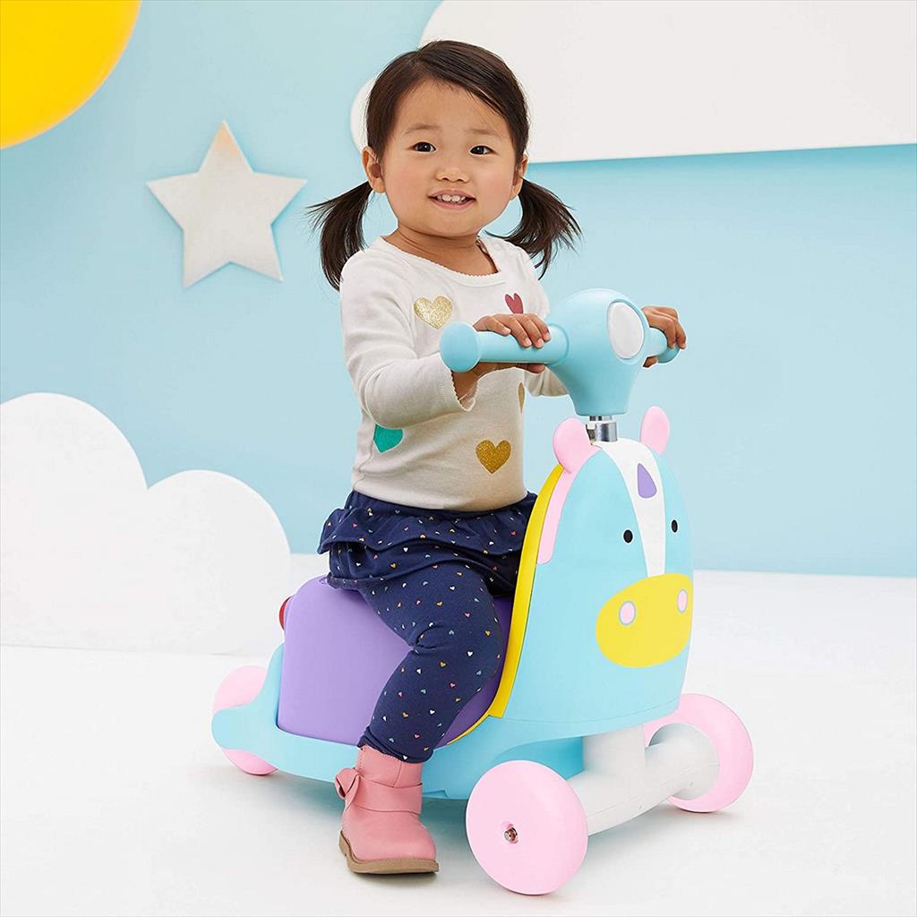 Skip Hop Zoo Ride On 3in1 822810 Unicorn Scooter Anak