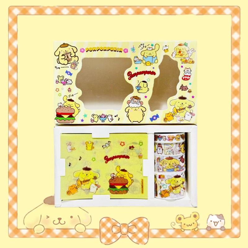 Stiker Tape Gift box Sanrio Waterproof Glitter Sanrio Washitape sticker set