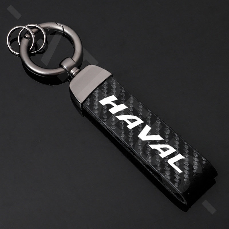 Haval Zinc Alloy Bungkus Penuh Case Kunci Mobil Cover Serat Karbon Kulit Smart Key Protector Untuk H6 Jolion H2 H2s H1 2022 2023 H5 M4 H9