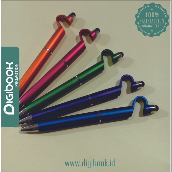

Pulpen seminar stylus / Pena touchscreen stylus plastik sablon 909