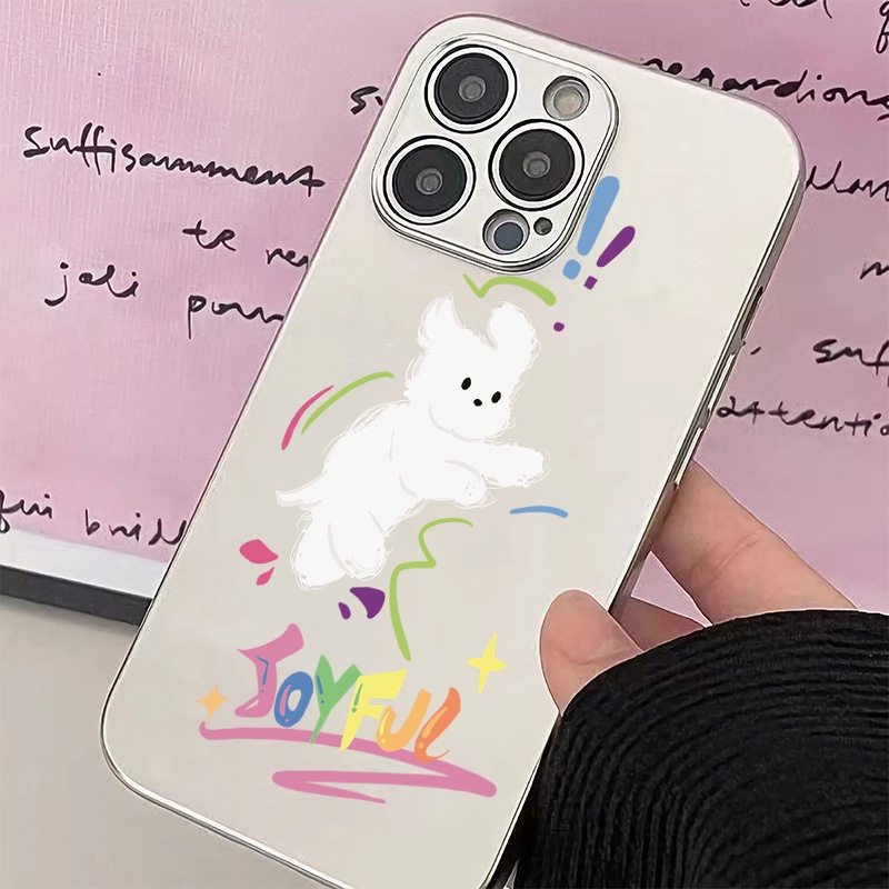 IPHONE Soft Electroplate Case Kompatibel Untuk Iphone14 13 12 Pro Max11 XS XR X8+76S Plus Casing Ponsel Mini Lucu Kupon TPU Silikon Shockproof Cover