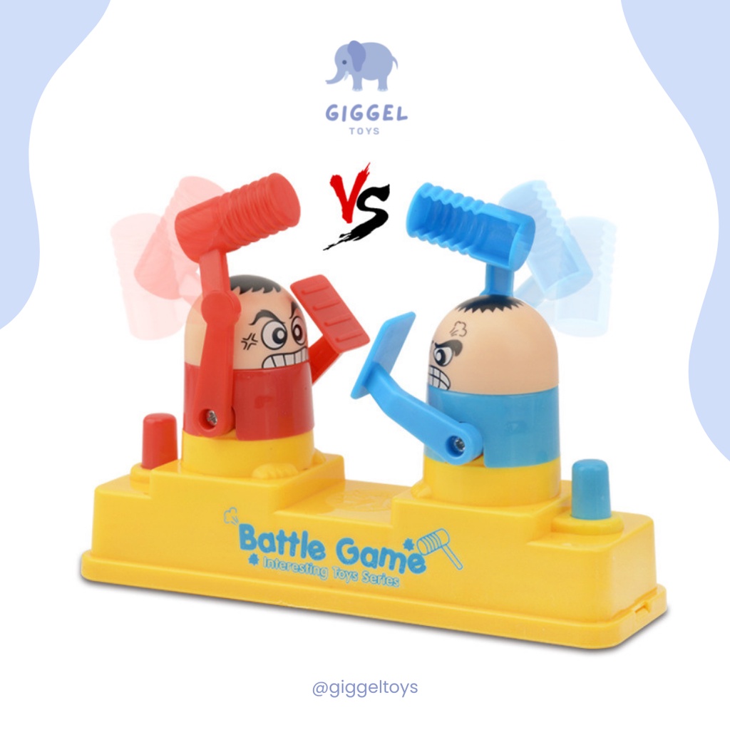 [ Giggel ] Hammer Toys / Mainan Anak Hammering Game Head Battle / Battle Game / Edukasi Funny Game