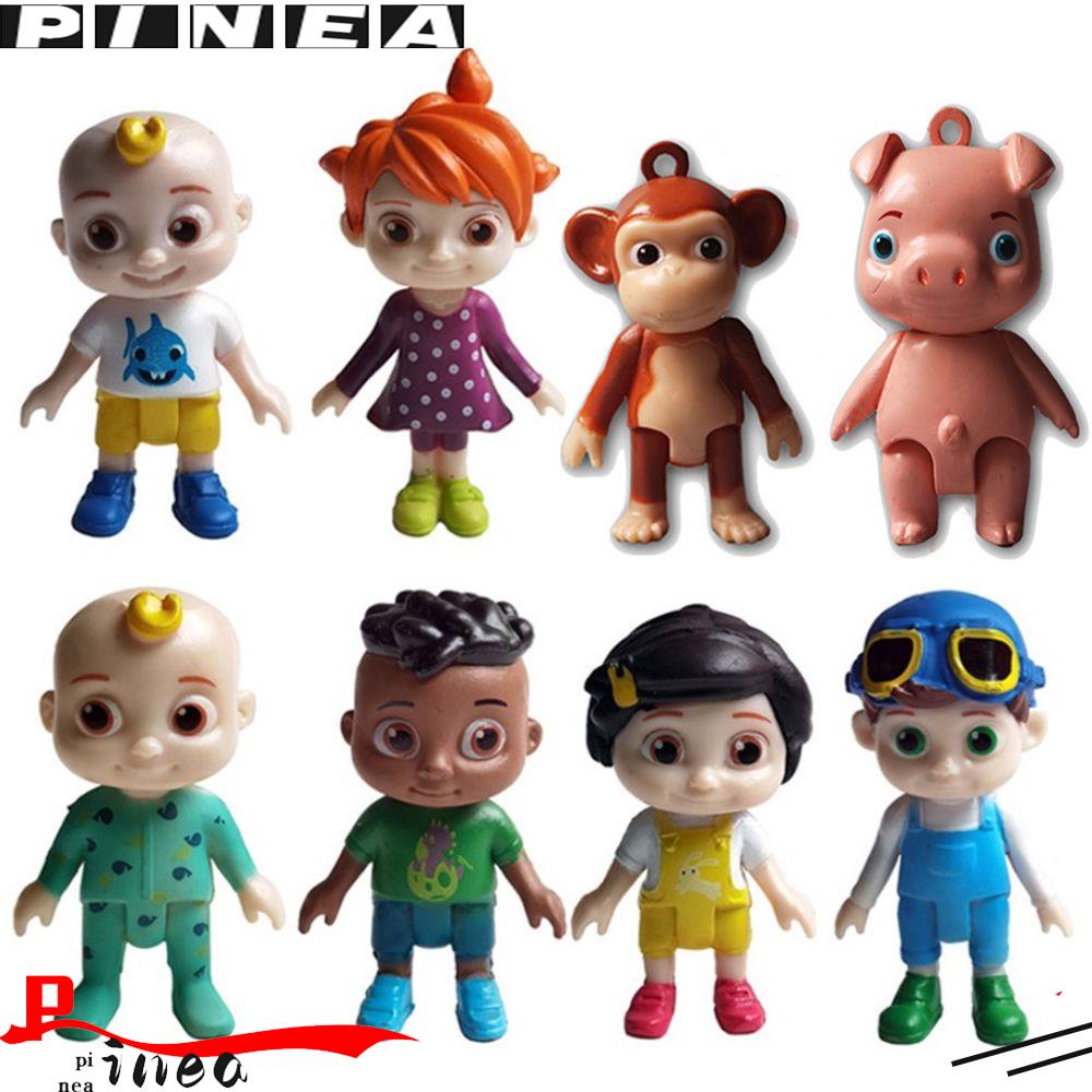 Nanas 12Pcs/Set Action Figure PVC Anak Hadiah Mobil Ornamen Boneka JoJo