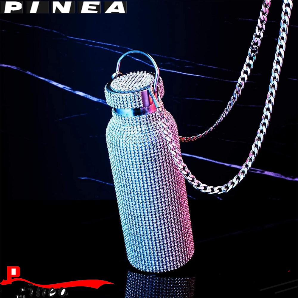 Botol Air Nanas Diamond Rantai Stainless Steel Isi Ulang Bling Rhinestone Water Bottle