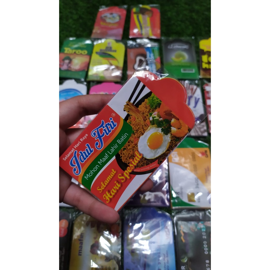 

Amplop Lebaran Snack Atm Viral tiktok Indomie beng beng bri bca Idul Fitri