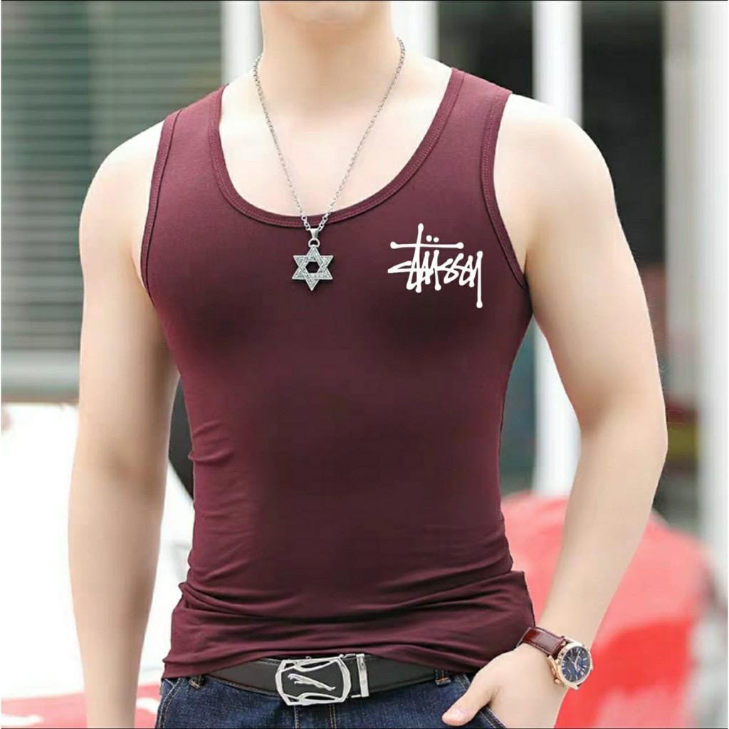 Bayar Di Tempat/ BS/COD//KAOS DALAM  SINGLET TTG PRIA//TERLARIS