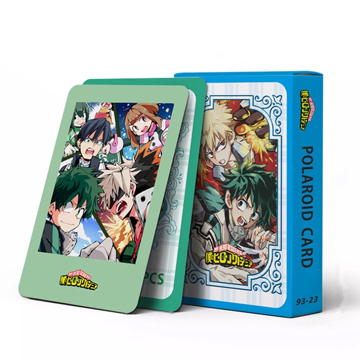 30pcs/box NARUTO My Hero Academia BLUE LOCK Polariod Photocards Jigoku Raku CHAINSAW MAN Haikyuu!! Kartu Lomo Japan Anime Kartun Postcards